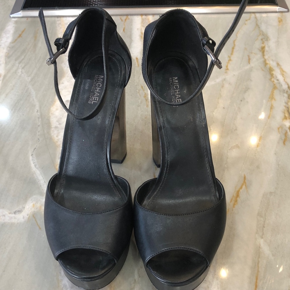 Michael Kors Black Platform Heels